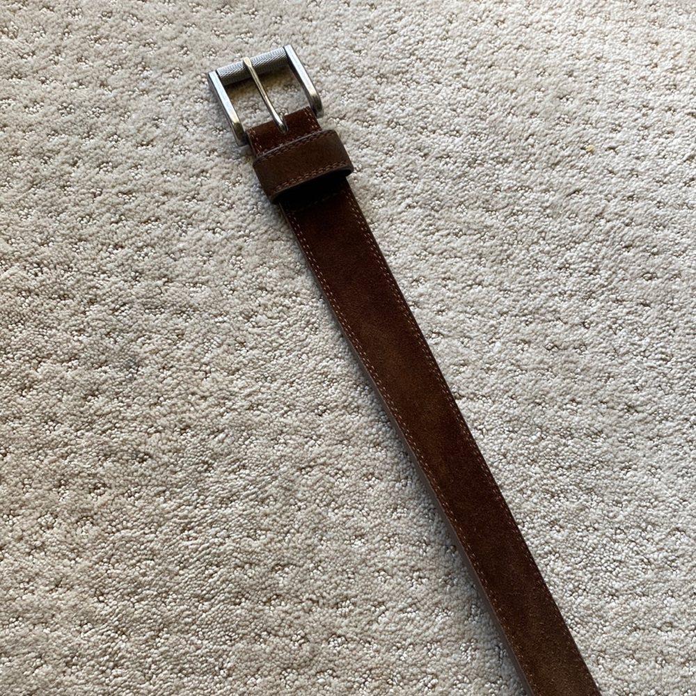 Brown Suede Belt.
